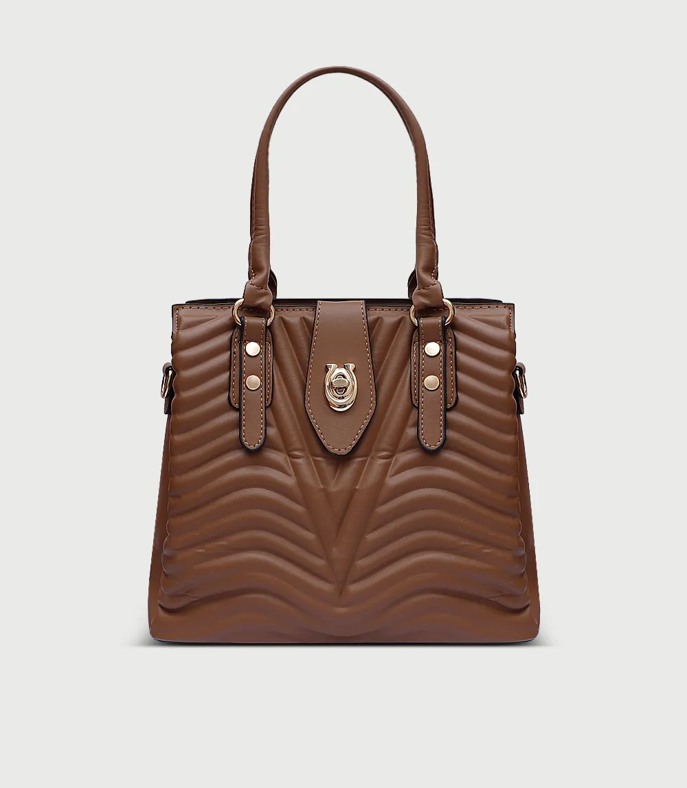 WB2974-KHAKI-Women Shoulder Bag