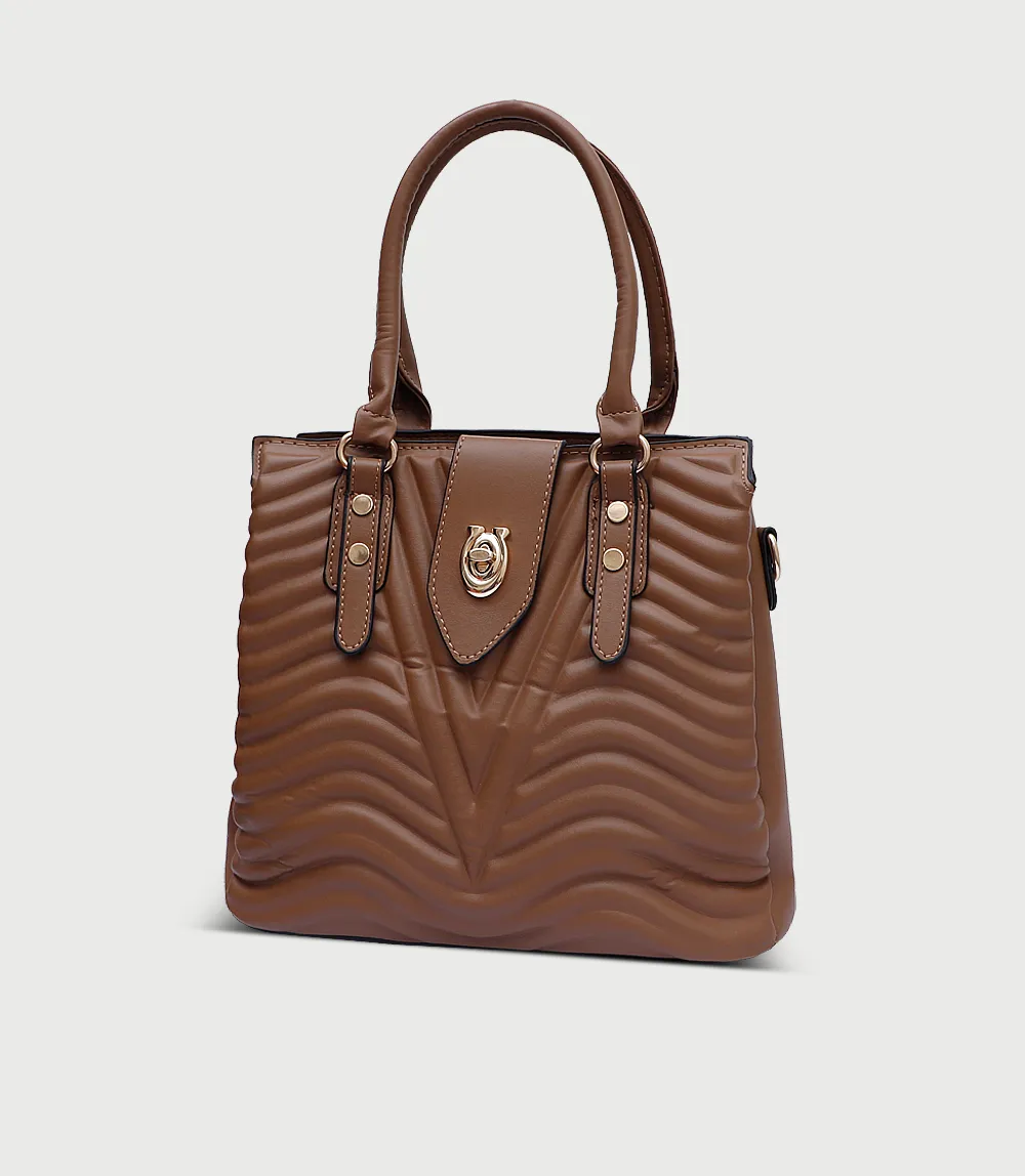 WB2974-KHAKI-Women Shoulder Bag