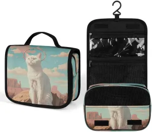 Wearing A Crown of Thorns Toiletry Bag Portable Travel Cosmetic Bags Hanging Makeup Bags for Women Large Waterproof Makeup Organizer Caddy