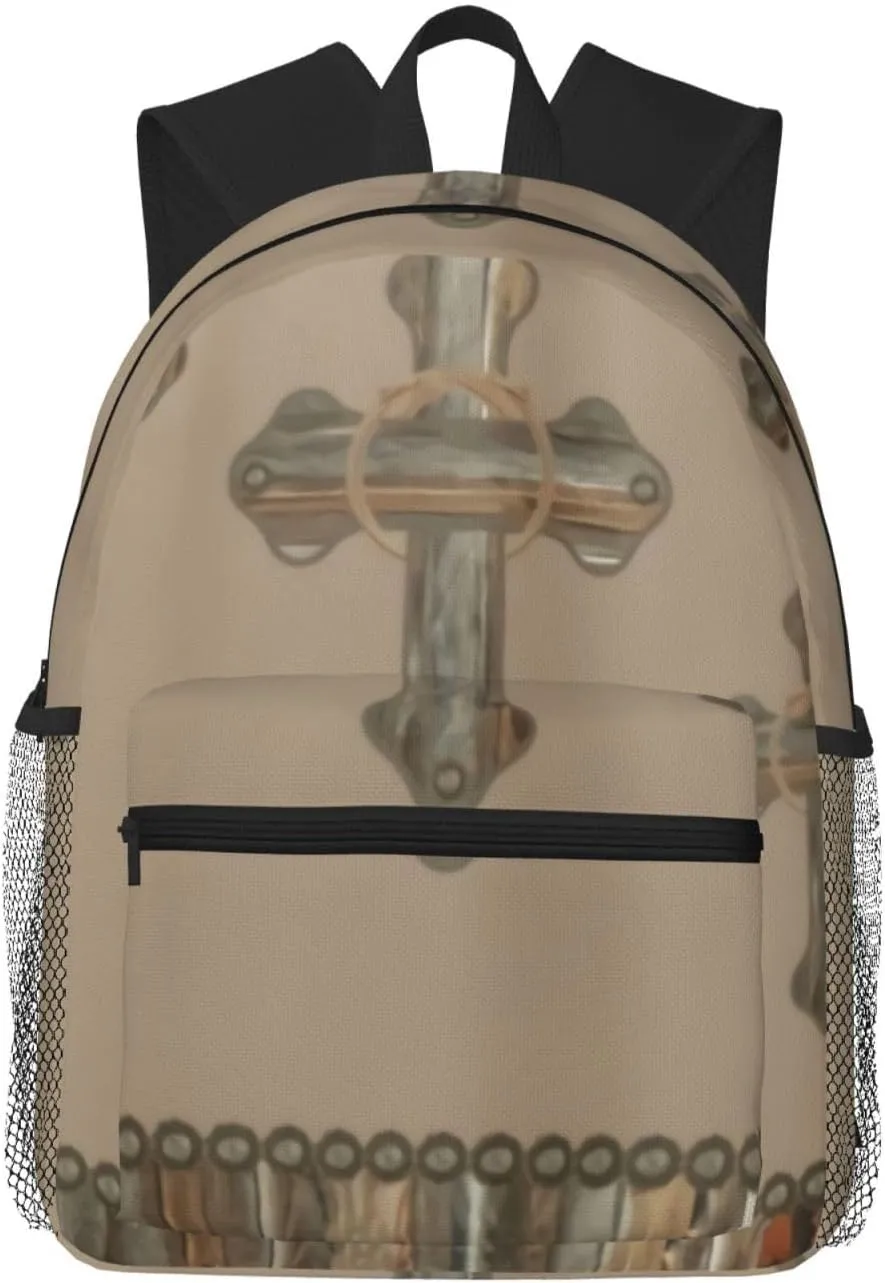 Western Crosses Barn Wood And Conchos Lightweight Packable Backpack Travel Casual Hiking Daypack Foldable Backpack For Men Women