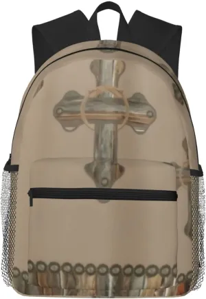 Western Crosses Barn Wood And Conchos Lightweight Packable Backpack Travel Casual Hiking Daypack Foldable Backpack For Men Women