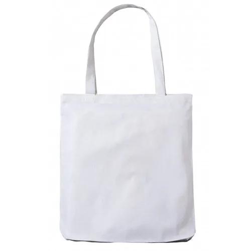 White Cotton Tote Bag with Base Gusset