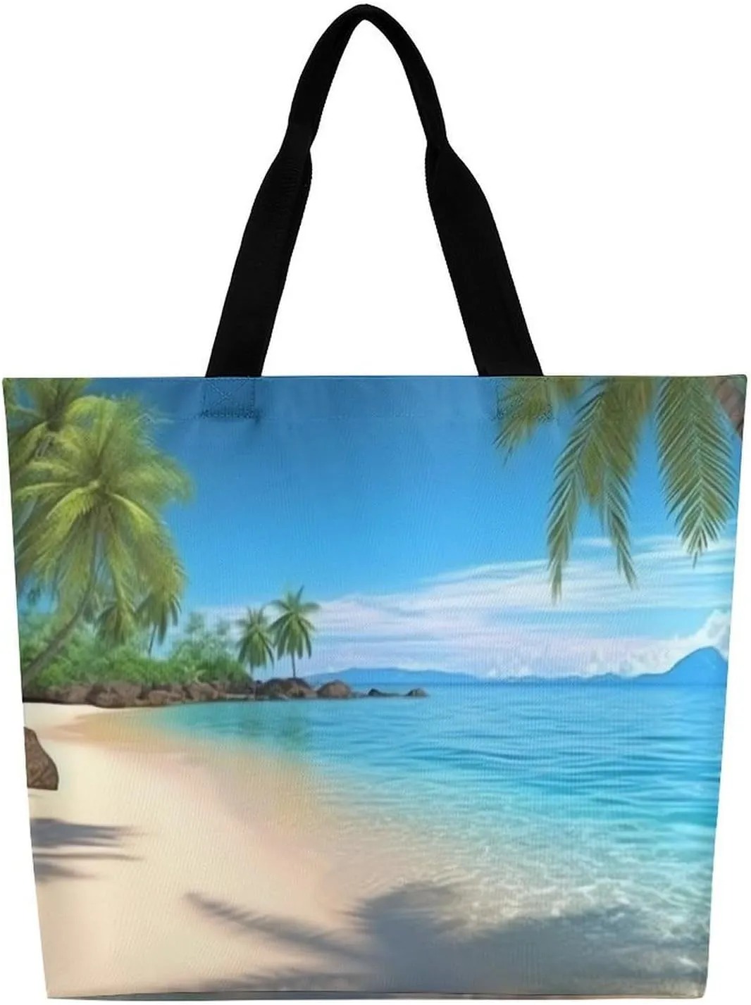 White Head Eagle Tote Bag for Women Reusable Grocery Shoulder Bags Shopping Bag for Travel, Groceries