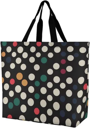 White Head Eagle Tote Bag for Women Reusable Grocery Shoulder Bags Shopping Bag for Travel, Groceries