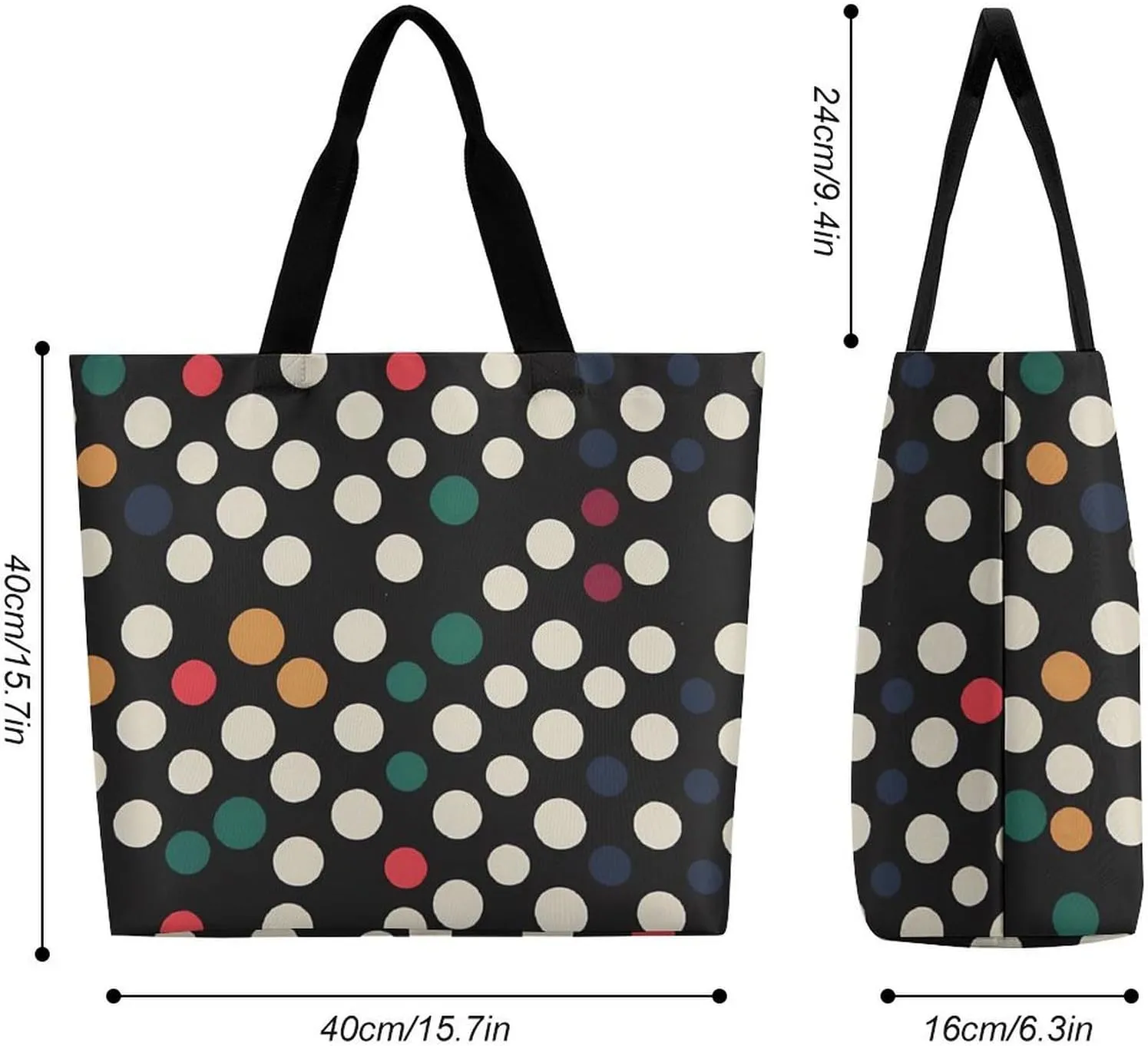 White Head Eagle Tote Bag for Women Reusable Grocery Shoulder Bags Shopping Bag for Travel, Groceries