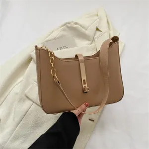 Wholesale Casual Simple Retro Fashion Lock Shoulder Underarm Bag