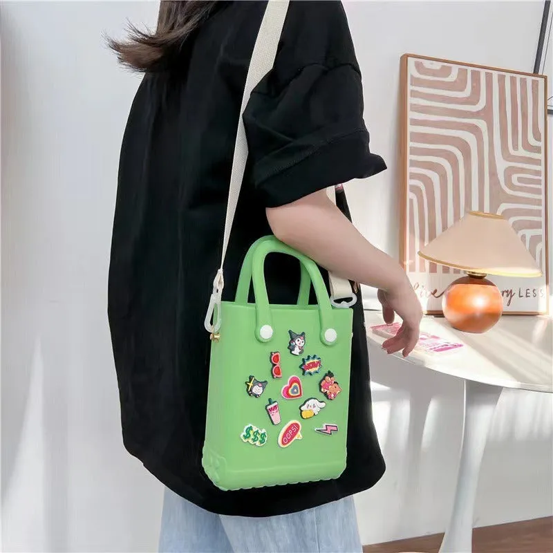 Wholesale Jelly Beach Flower Simple Hole Bag