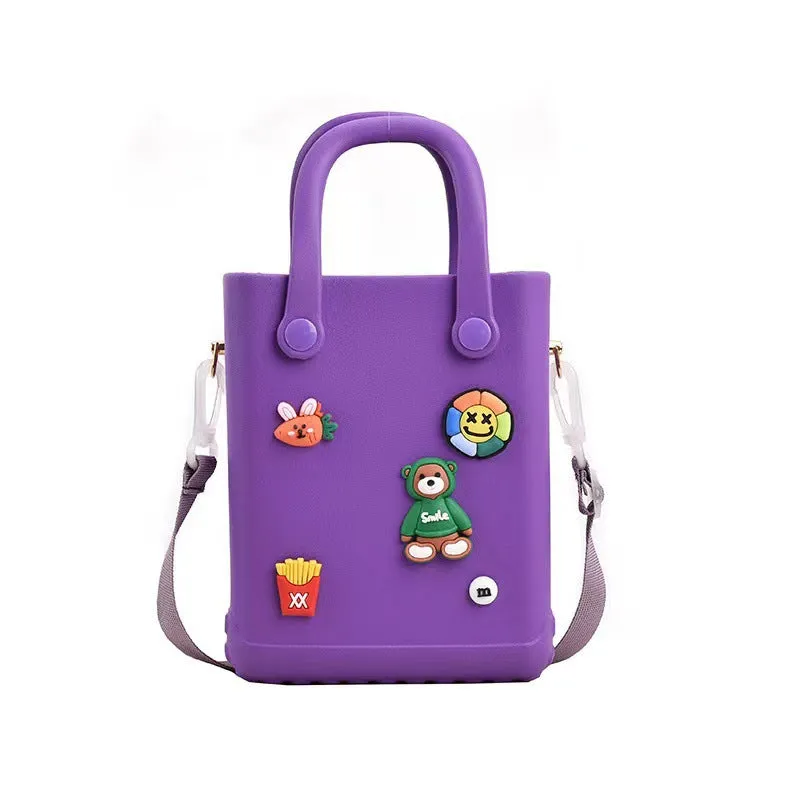 Wholesale Jelly Beach Flower Simple Hole Bag