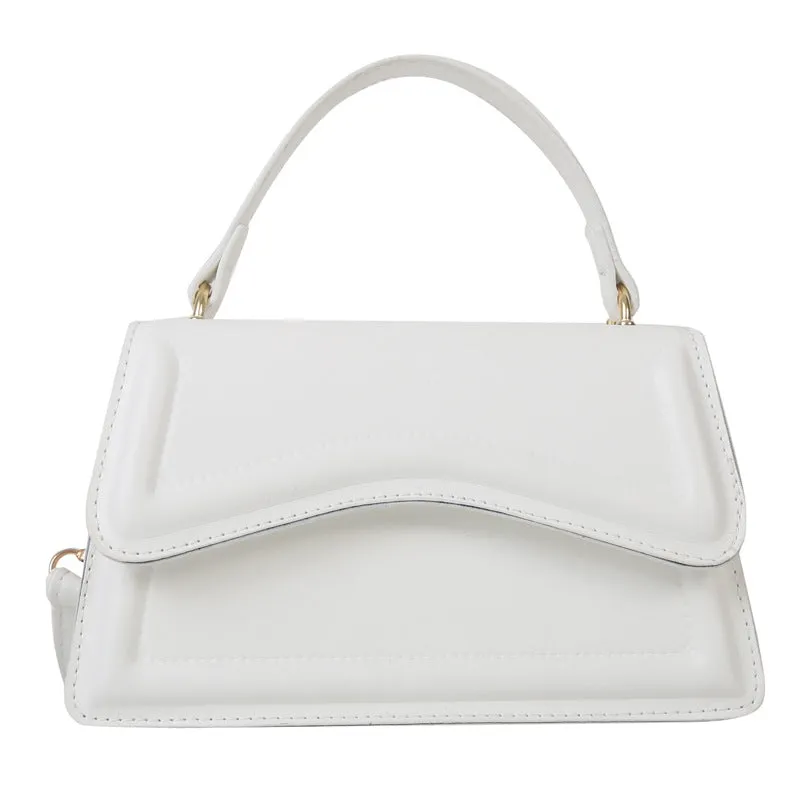 Wholesale PU Simple Solid Color Messenger Shoulder Bag JDC-SD-HZD043