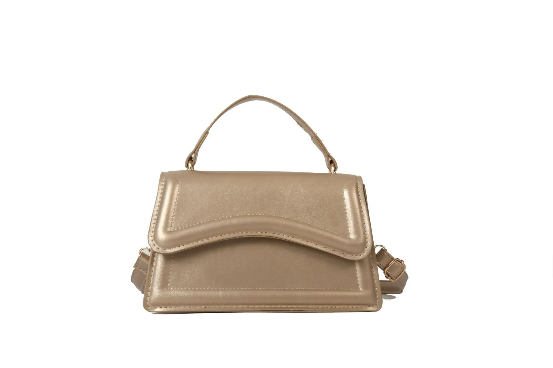 Wholesale PU Simple Solid Color Messenger Shoulder Bag JDC-SD-HZD043