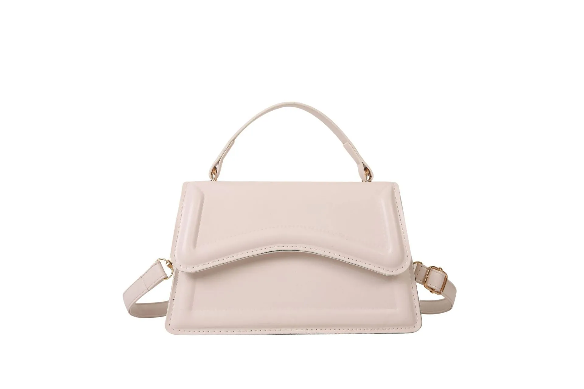 Wholesale PU Simple Solid Color Messenger Shoulder Bag JDC-SD-HZD043