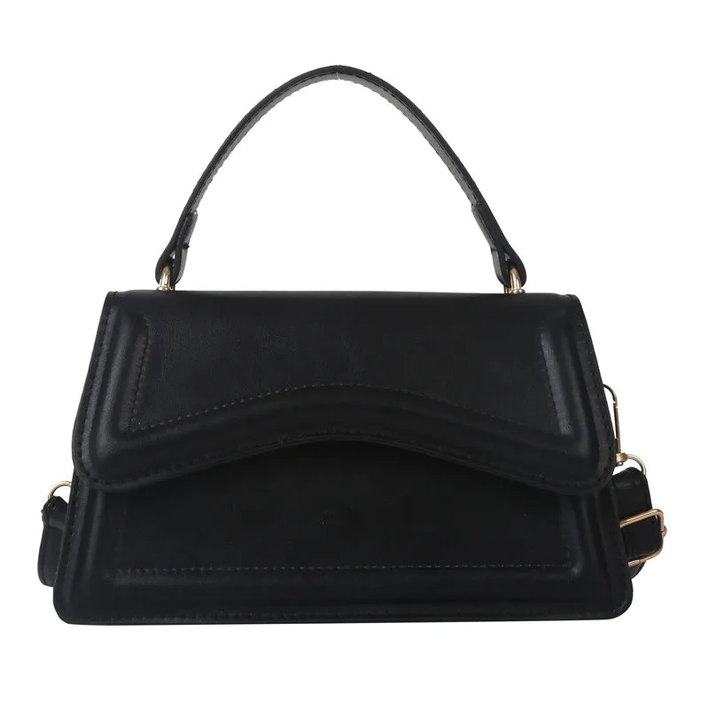 Wholesale PU Simple Solid Color Messenger Shoulder Bag JDC-SD-HZD043
