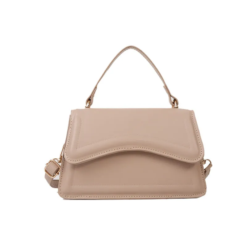 Wholesale PU Simple Solid Color Messenger Shoulder Bag JDC-SD-HZD043