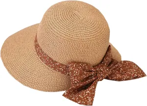 Wide Brim Beach Sun Hats for Women UPF 50  UV Protection Foldable Straw Hat for Summer
