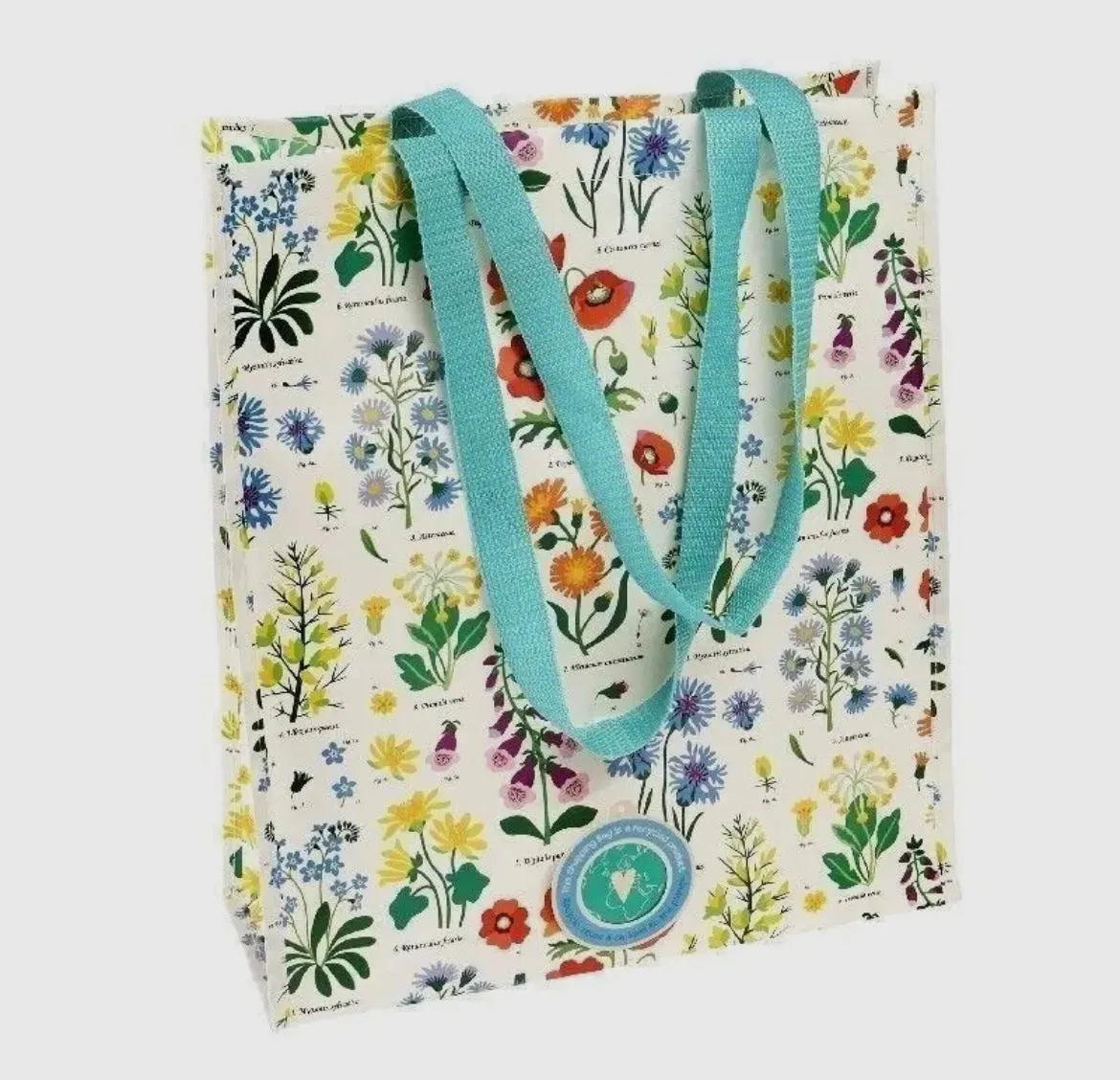 WILDFLOWERS RECYCLED SHOPPING BAG