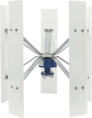 Wind Generator, 100W 12V 5 Blade Vertical Wind Turbine Generator Vertical Axis Wind Turbine Vertical Wind Generators Kit Wind Power Generators w/Controller for Home, Business, Ships