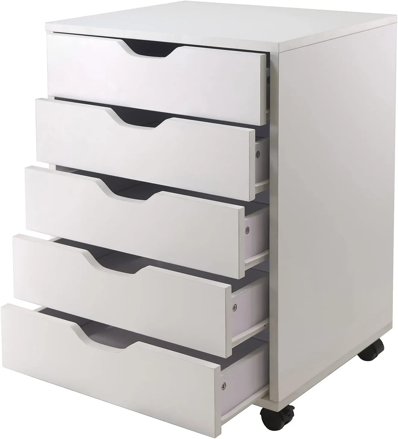 Winsome 10519 Halifax 5-Drawer Composite Wood Cabinet, White