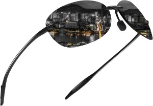 WISTON Sports Polarized Sunglasses for Men Women Tr90 Rimless Frame for Running Fishing Baseball Driving W8001