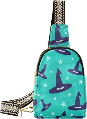 Wizard Caps Sling Bag for Women, Leather Crossbody Bag Purses for Women Anti Theft Sling Bag Fanny Packs