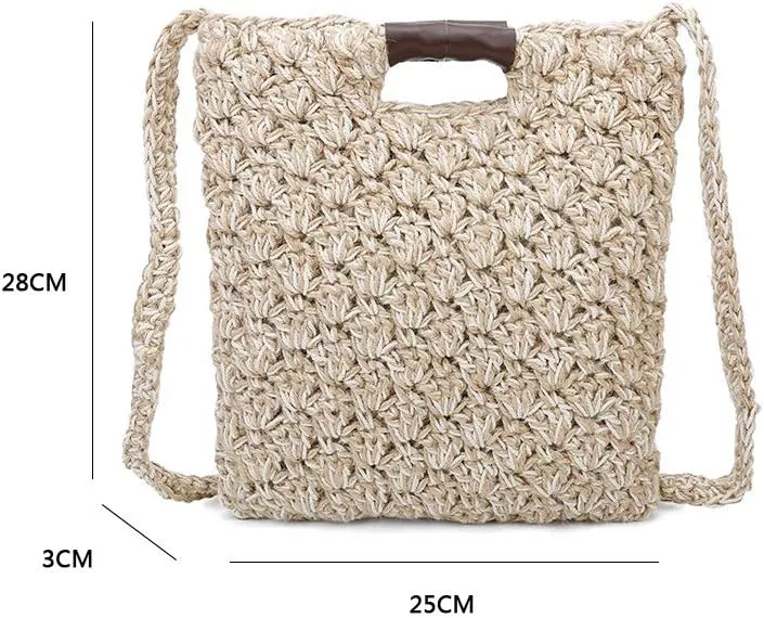 Women Fashion Linen Handbags Shoulder Bag Crossbody Bag