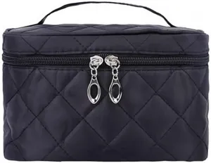 Women Travel Cosmetic Lattice Zipper Men Makeup Bags Organizer Beauty Toiletry Bag Wash Make Up Kits Case(D)