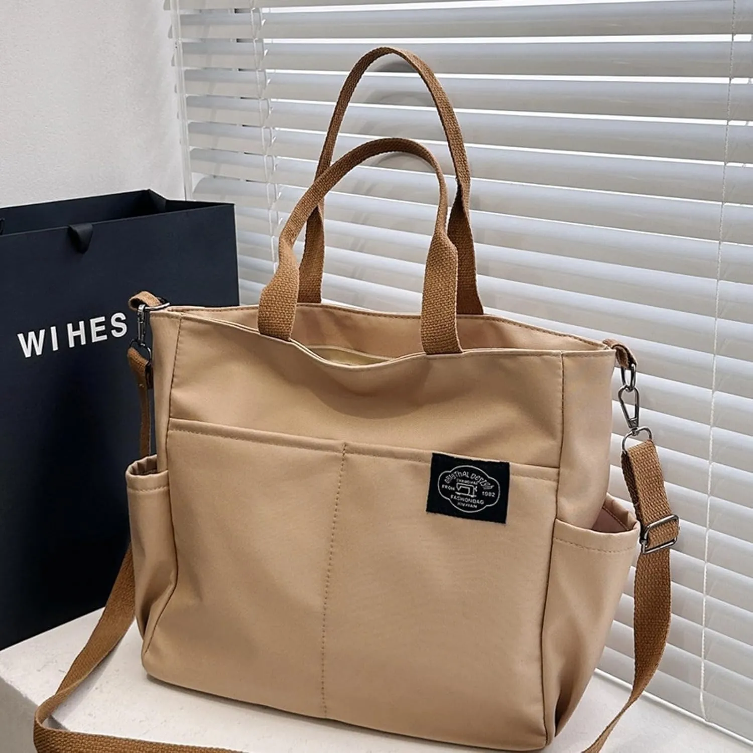 Women water proof Messenger Bags Nylon Solid Tote bag Preppy Style Crossbody Bags With Zipper