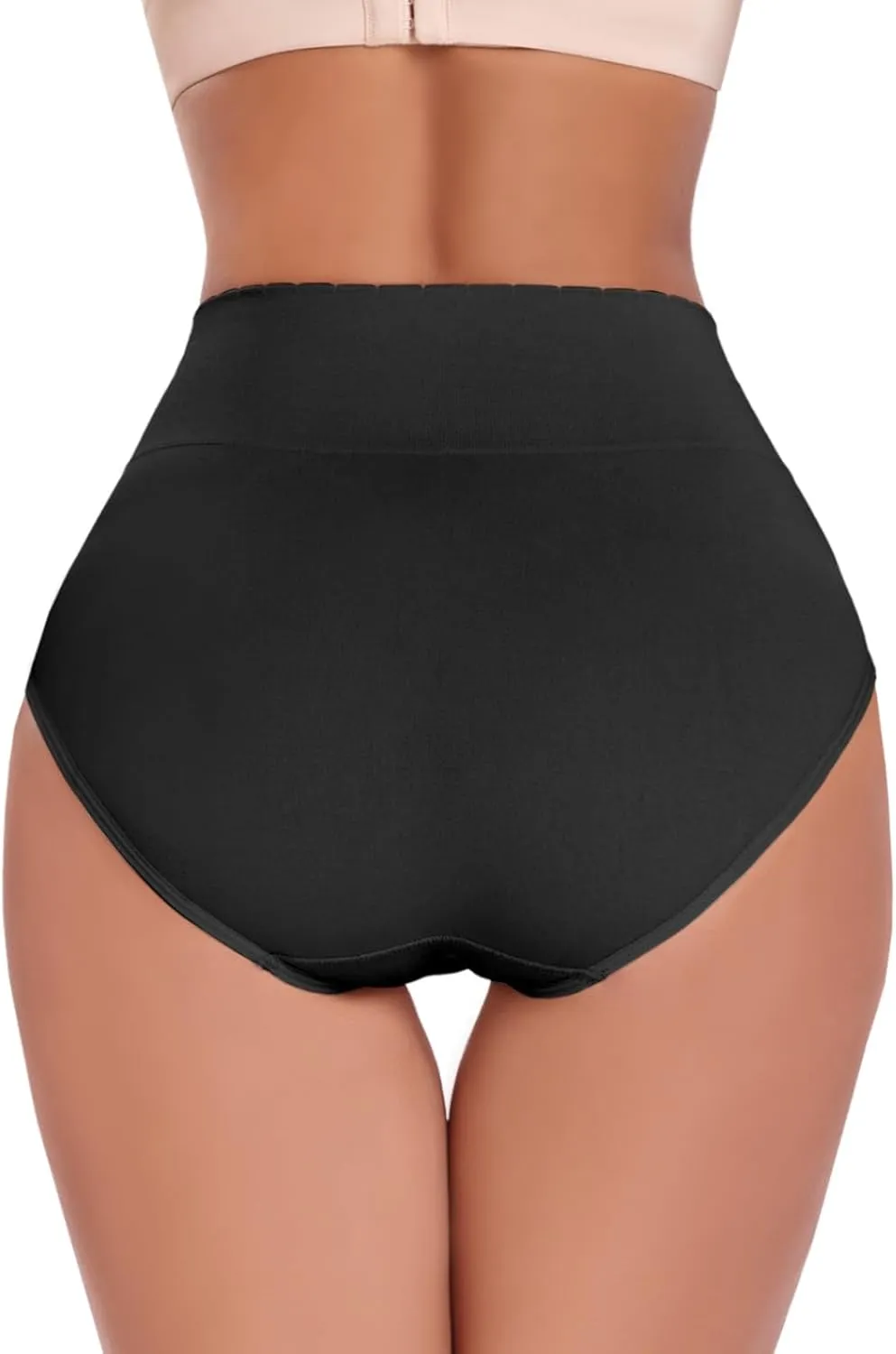 Women's Briefs Underwear High Waist Tummy Control Full Coverage Panties, Ladies Postpartum Underpants 5 Pack