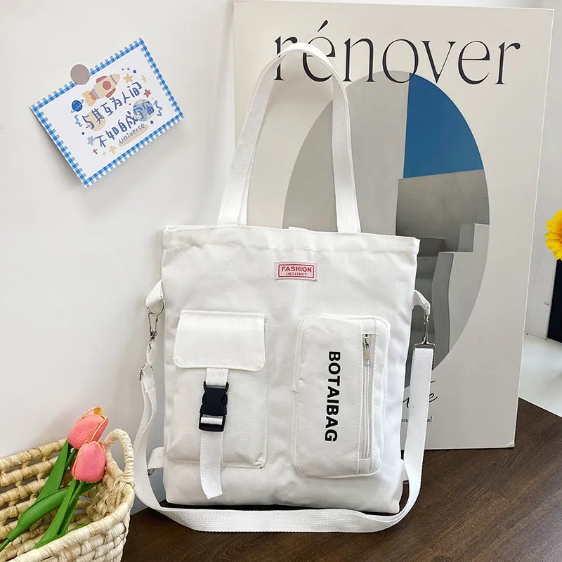 Women's Canvas Versatile Large Capacity Portable Crossbody Bags