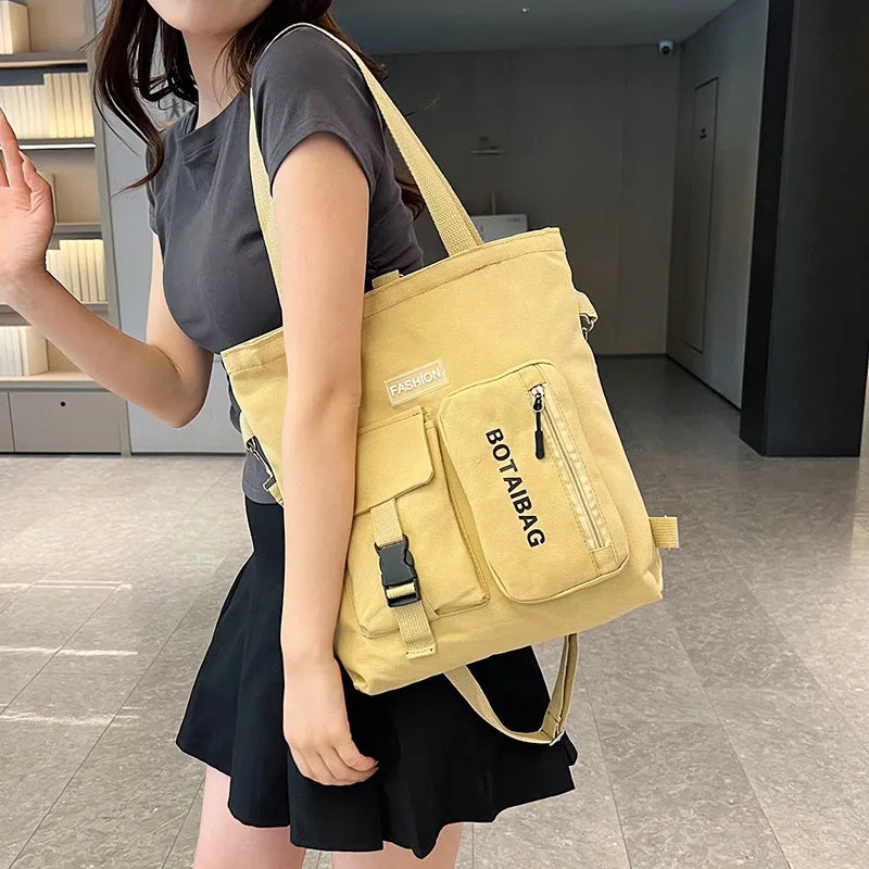 Women's Canvas Versatile Large Capacity Portable Crossbody Bags