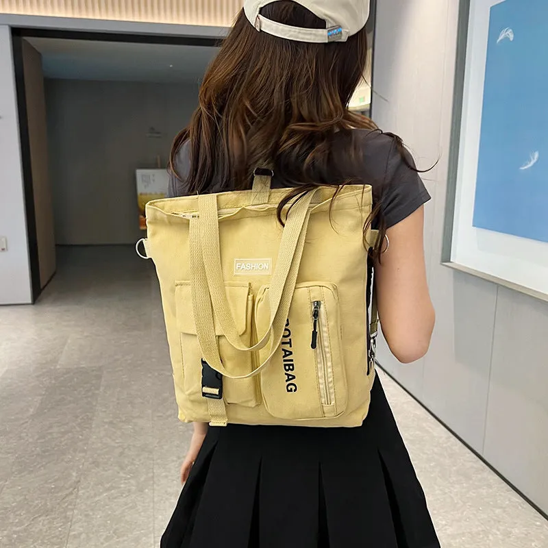Women's Canvas Versatile Large Capacity Portable Crossbody Bags