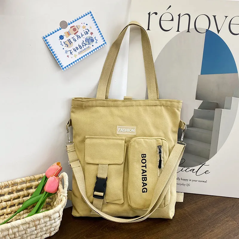 Women's Canvas Versatile Large Capacity Portable Crossbody Bags
