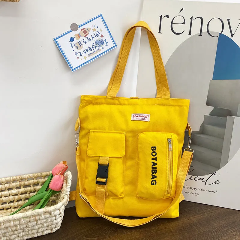 Women's Canvas Versatile Large Capacity Portable Crossbody Bags