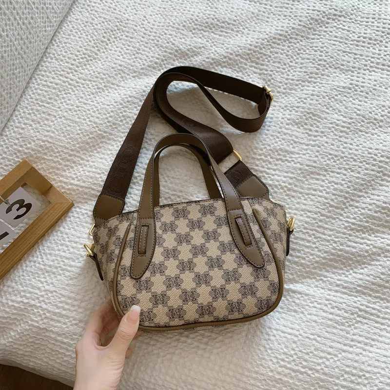 Women's Charming Cool French Retro Printed Shoulder Bags