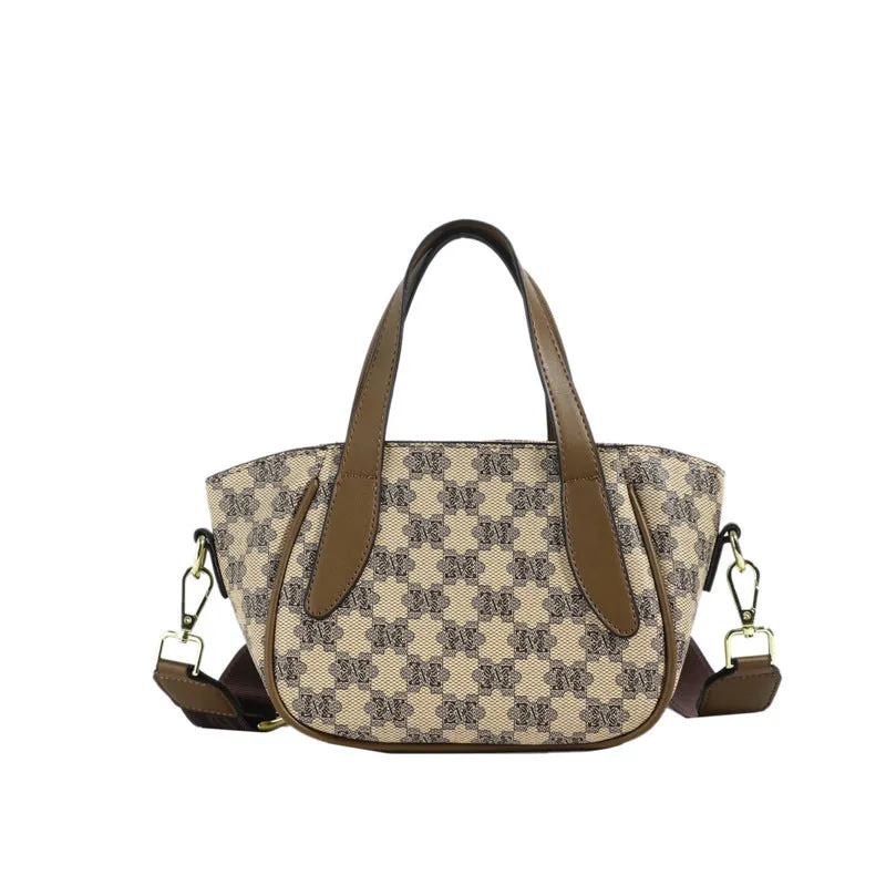 Women's Charming Cool French Retro Printed Shoulder Bags