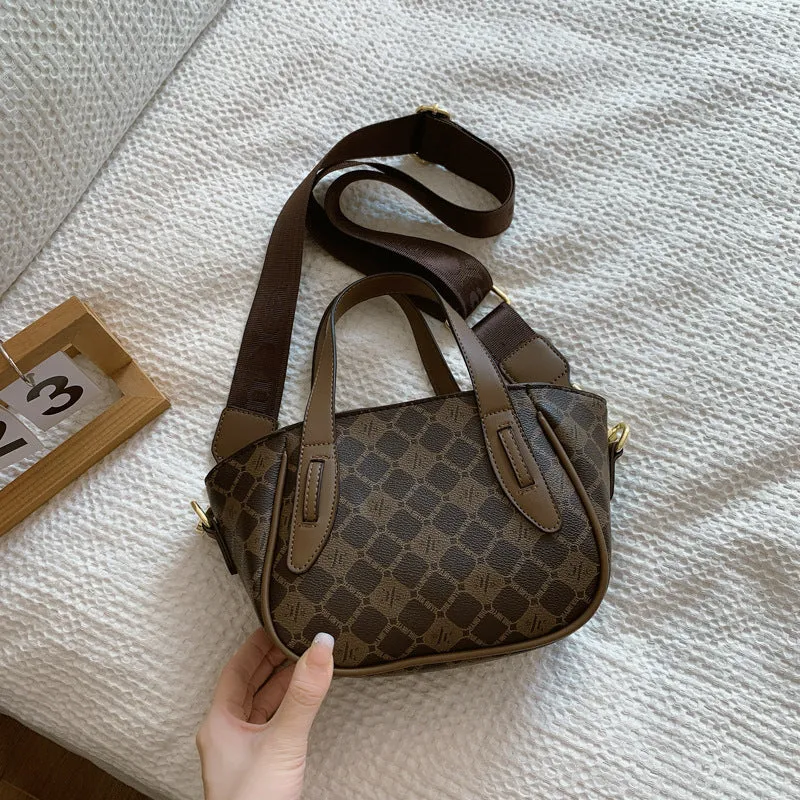 Women's Charming Cool French Retro Printed Shoulder Bags