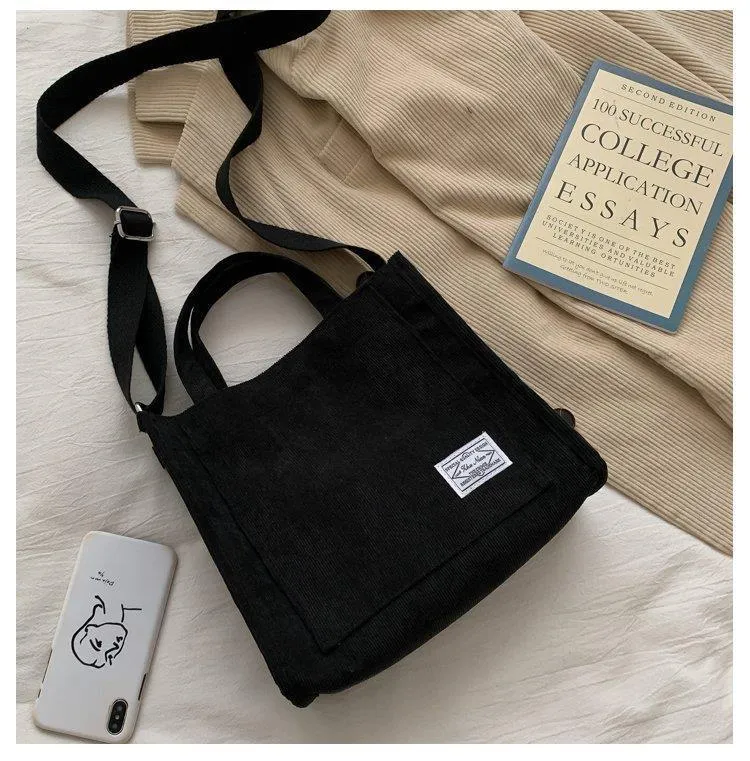 Women's Corduroy Daily Simple Gift Cloth Crossbody Bags