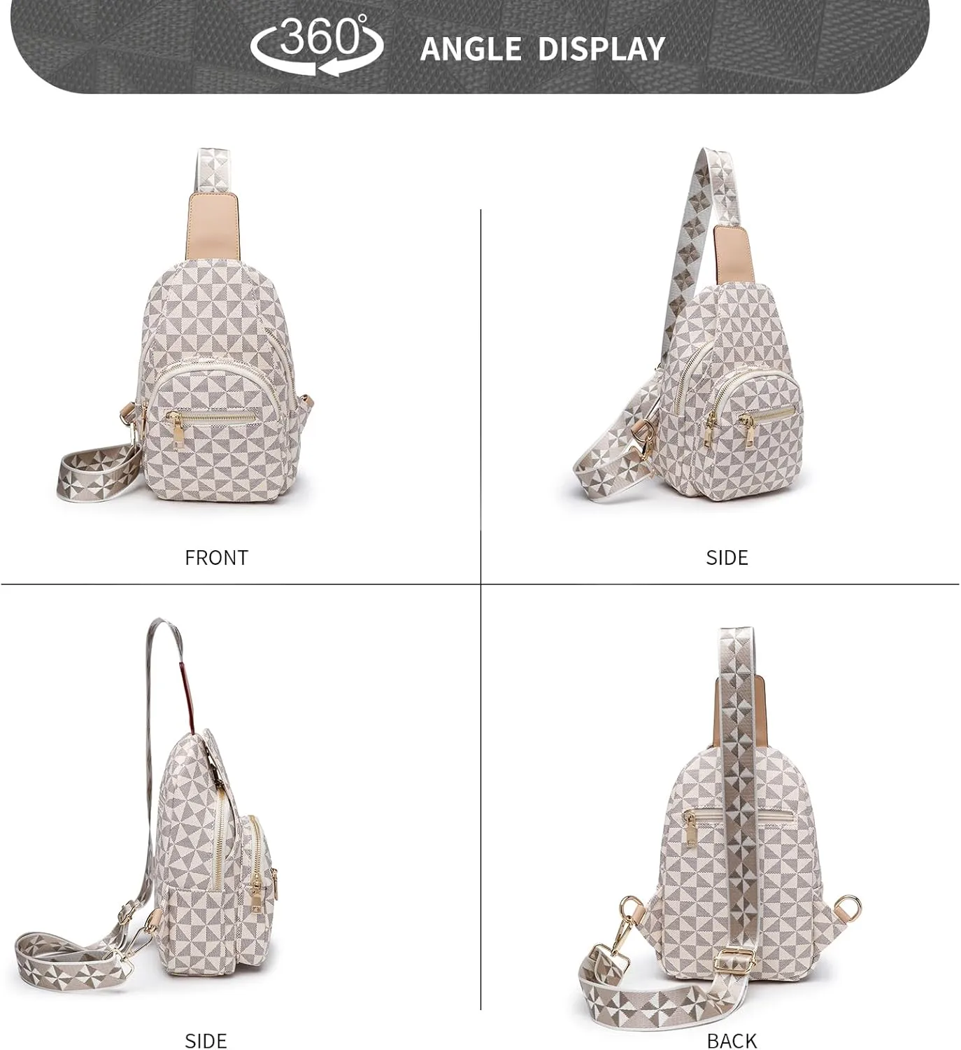 Women's Crossbody Bag, Travel Chest Bag, Durable Single Shoulder Handbag, Sling Crossbody Bag