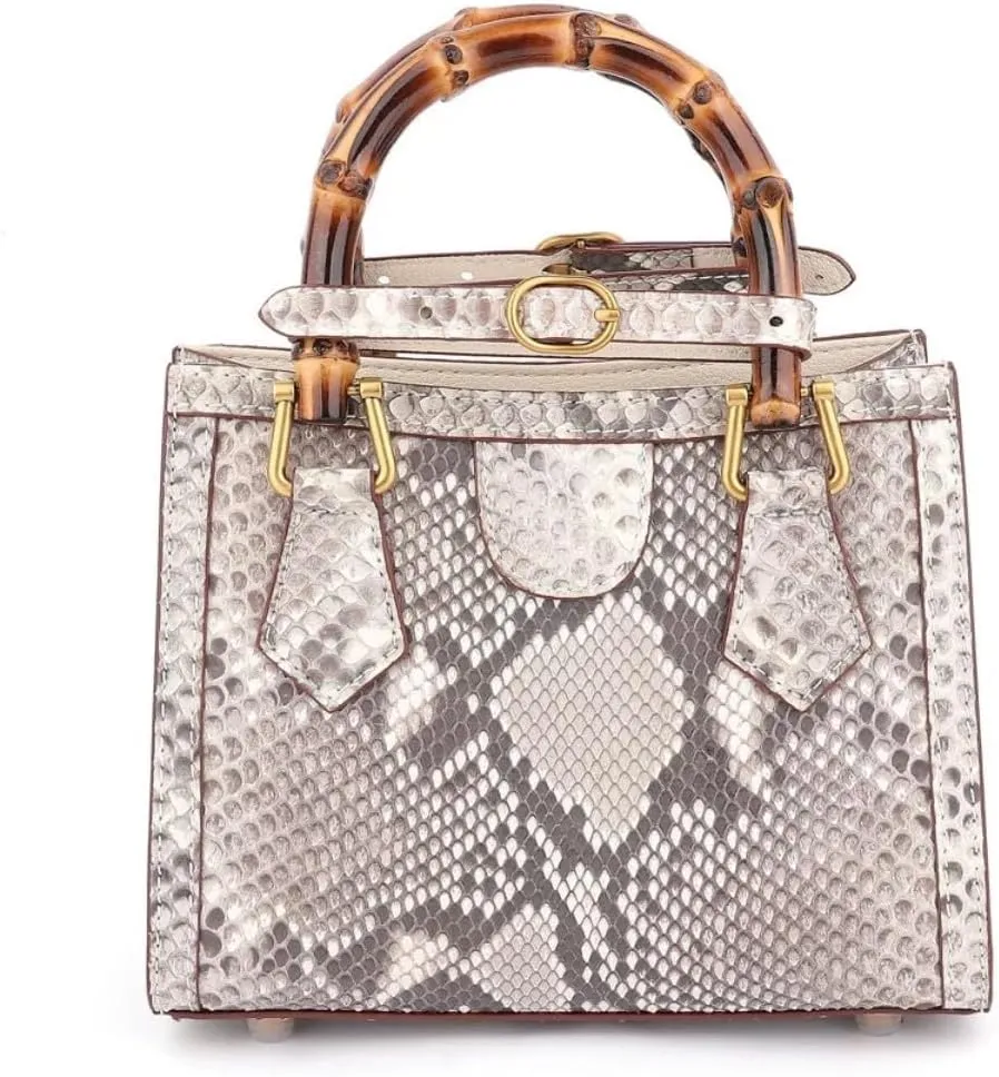 Women's Designer Handbag Genuine Snakeskin Handbag Crossbody Shoulder Bag