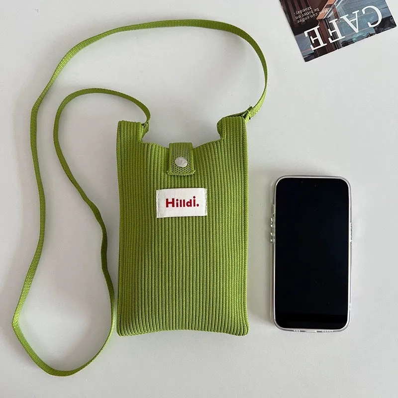 Women's Dopamine Mini Fashionable Simple Solid Color Crossbody Bags