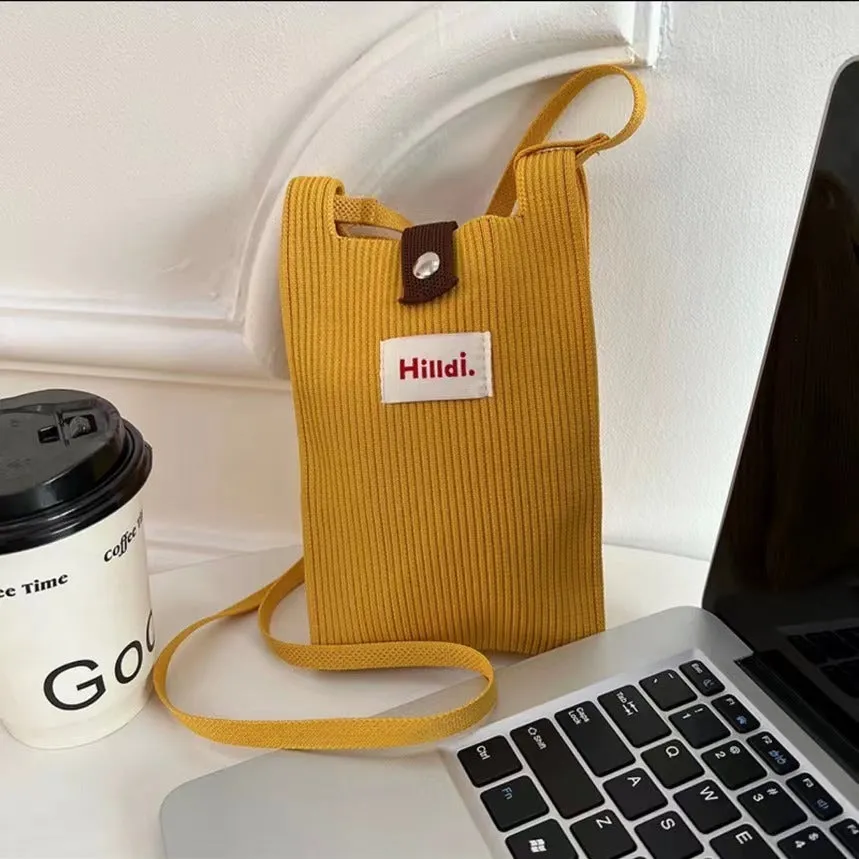 Women's Dopamine Mini Fashionable Simple Solid Color Crossbody Bags
