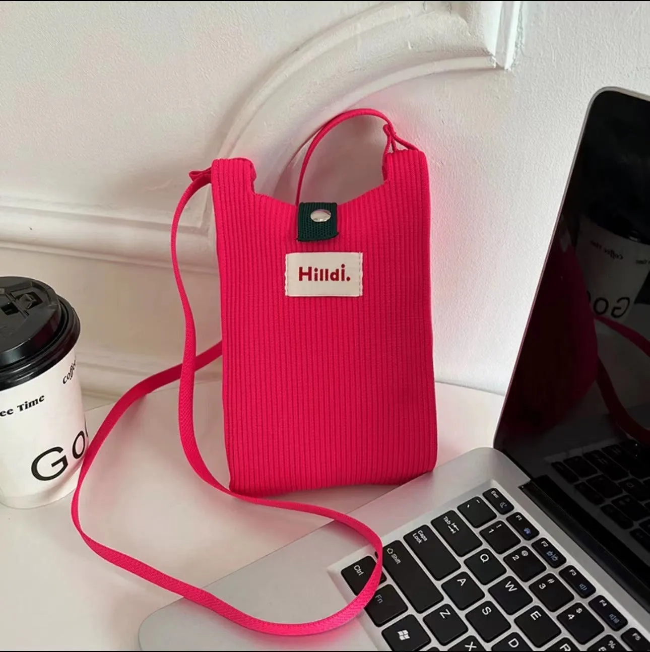 Women's Dopamine Mini Fashionable Simple Solid Color Crossbody Bags