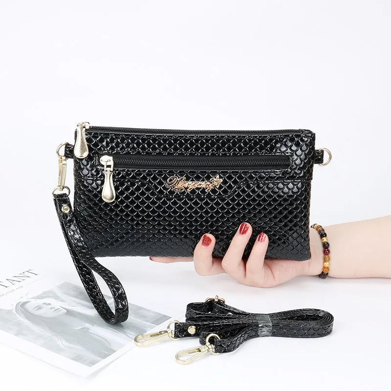 Women's Fashion Clutch Pouch Simple Mobile Shoulder Bags