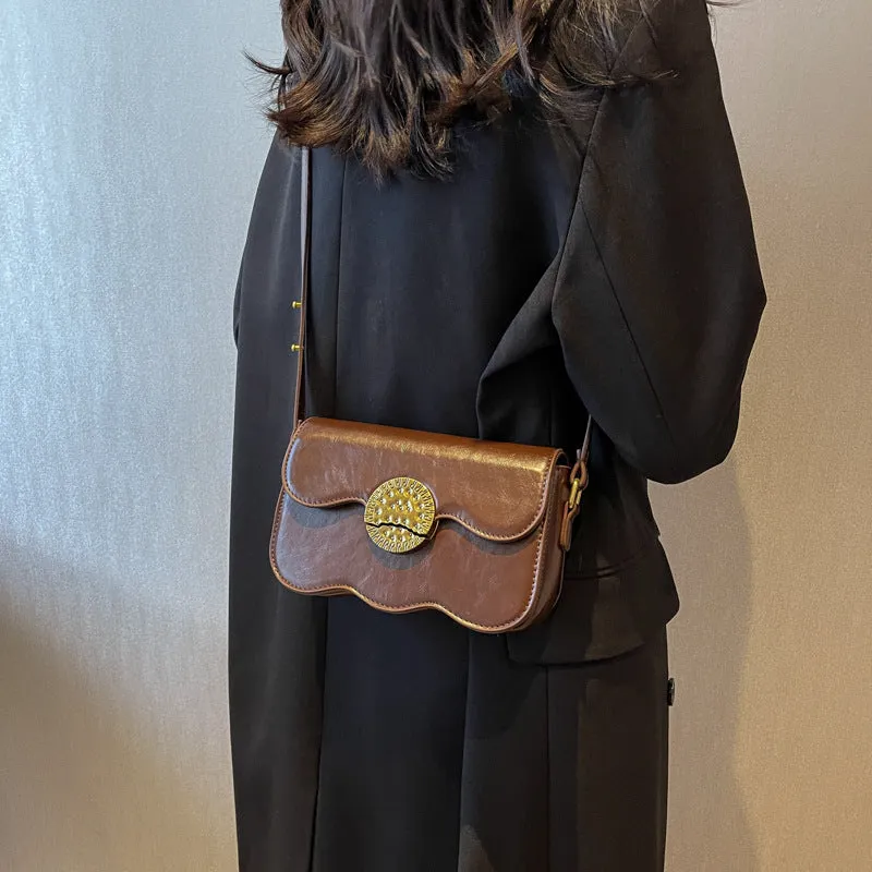Women's Fashion Contrast Color Simple Western Style Bags