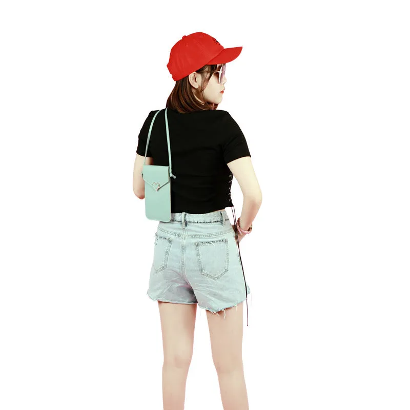 Women's Fashion Leather Touch Screen Mobile Retro Phone Bags