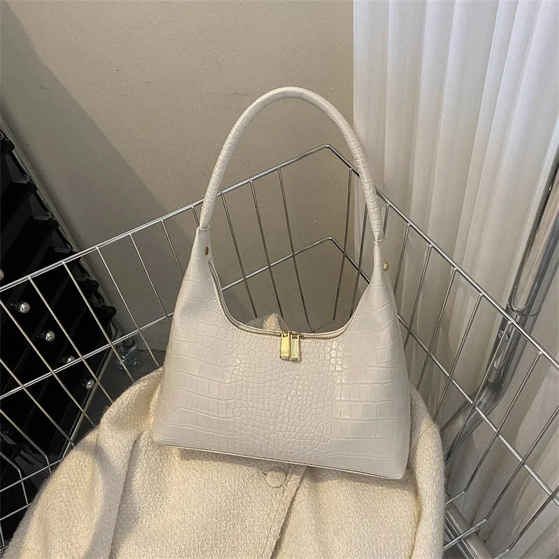 Women's Fashion Minimalism Texture Underarm Popular Today Shoulder Bags