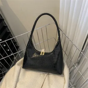 Women's Fashion Minimalism Texture Underarm Popular Today Shoulder Bags