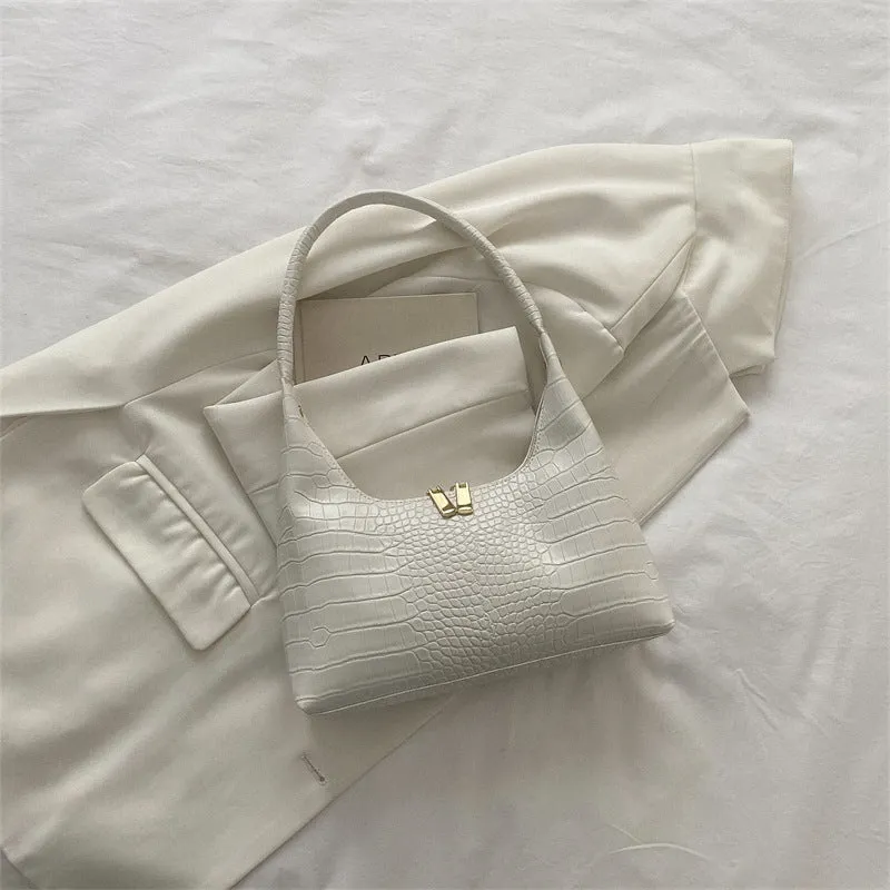 Women's Fashion Minimalism Texture Underarm Popular Today Shoulder Bags