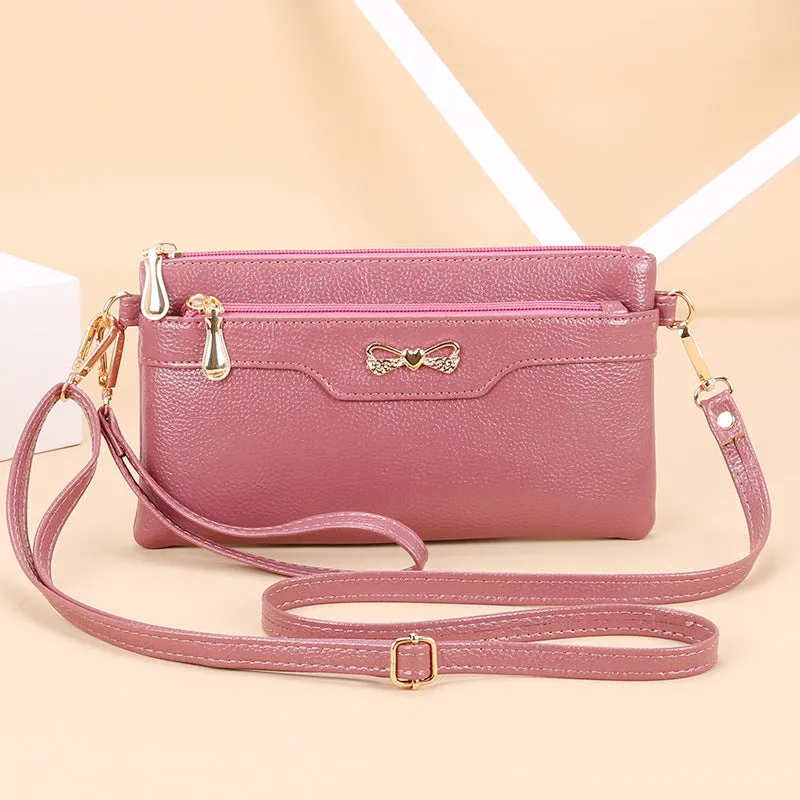 Women's Fashion Pouches Korean Versatile Simple Mobile Crossbody Bags