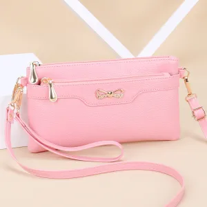 Women's Fashion Pouches Korean Versatile Simple Mobile Crossbody Bags