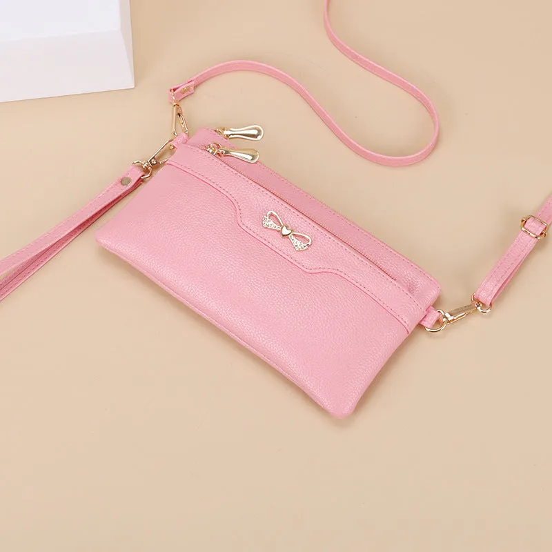 Women's Fashion Pouches Korean Versatile Simple Mobile Crossbody Bags